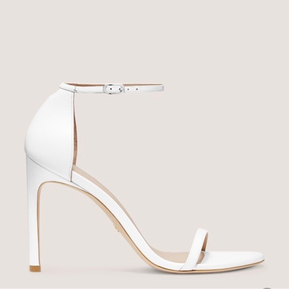 Stuart Weitzman Amelina heeled sandal- size 38, 7.5, white - Picture 2 of 6